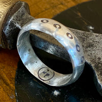 Sterling silver ring (half round)