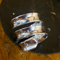 Sterling silver triple wrap ring