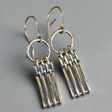 Vintage bracelet link earrings