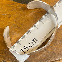 Sterling silver wave wrist bracelet bangle