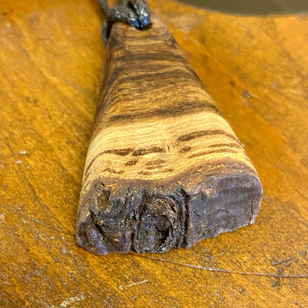 Unique wood pendant