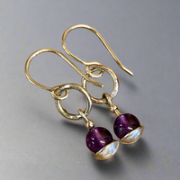 Amethyst earrings