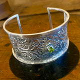 Upcycled vintage sterling napkin holder wrist bracelet/bangle