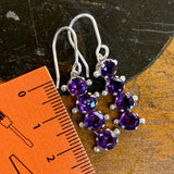 Vintage amethyst earrings