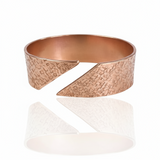 Hammer textured copper wrist bracelet/bangle