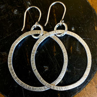 Sterling silver hoop earrings