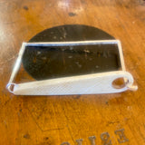 Vintage bone and silver square wrist bracelet/bangle