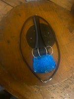 Ebony, silver and copper pendant necklace