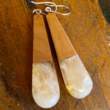 Kauri gum earrings