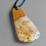 Kauri gum and swamp kauri pendant