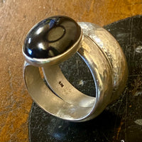 Black onyx wrap ring