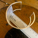 Upcycled vintage sterling napkin holder wrist bracelet/bangle