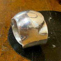 Brutalist sterling silver ring