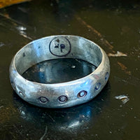 Sterling silver ring (half round)