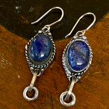 Vintage lapis lazuli earrings