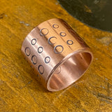 Copper statement ring