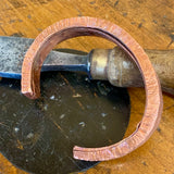 Hand forged copper bangle/bracelet